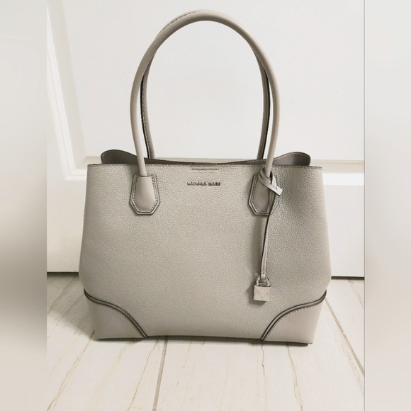 NWOT Michael Kors Mercer Gallery Large Leather Satchel Handbag - Picture 2 of 7